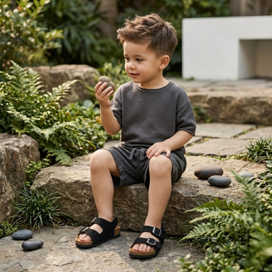 Sandales à double boucle et bride arrière Kids Comfort