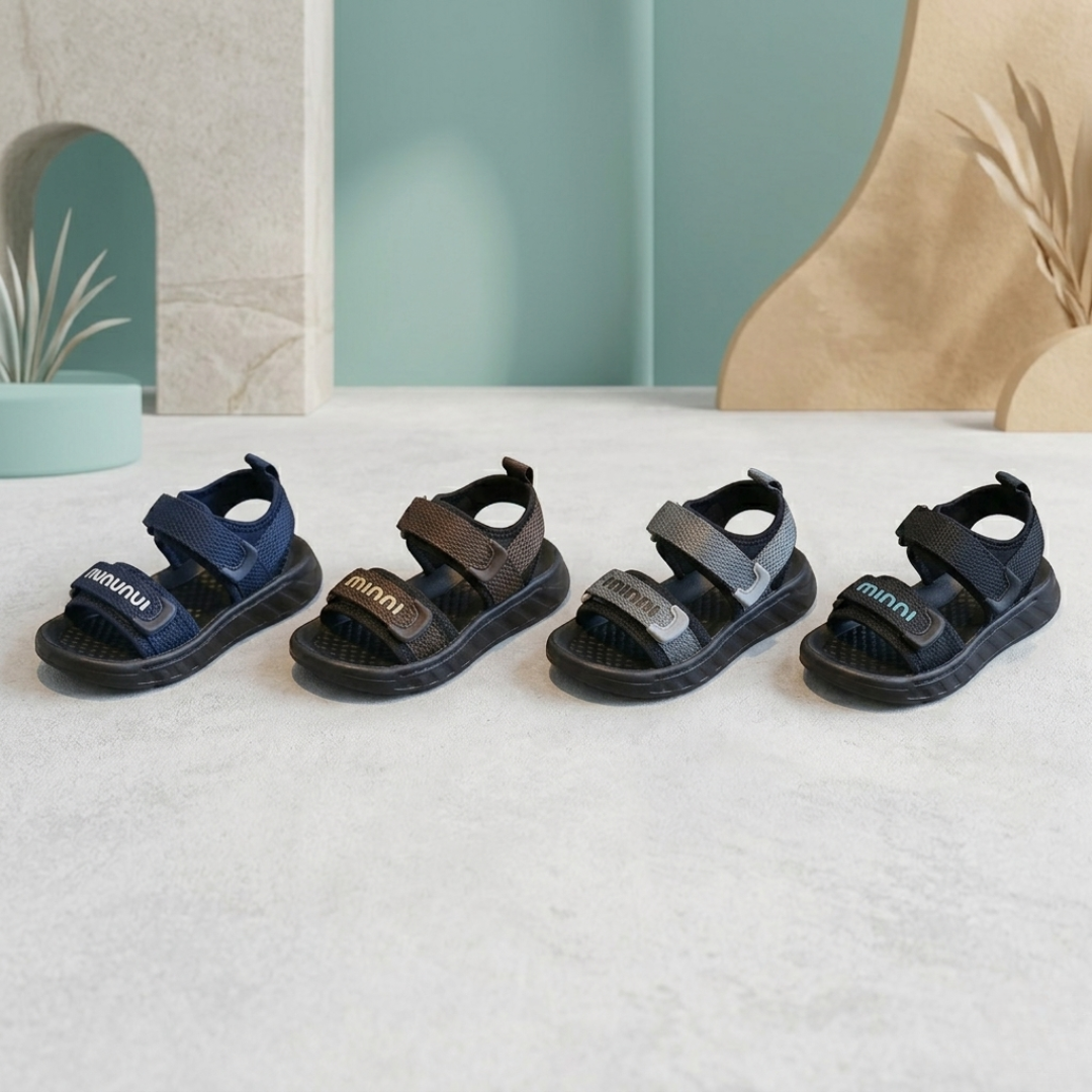Sandales sport légères pour enfants – Chaussures d'été ajustables à scratch