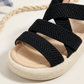 Girls’ Stretch Cross-Strap Sandals – Lightweight Everyday Comfort