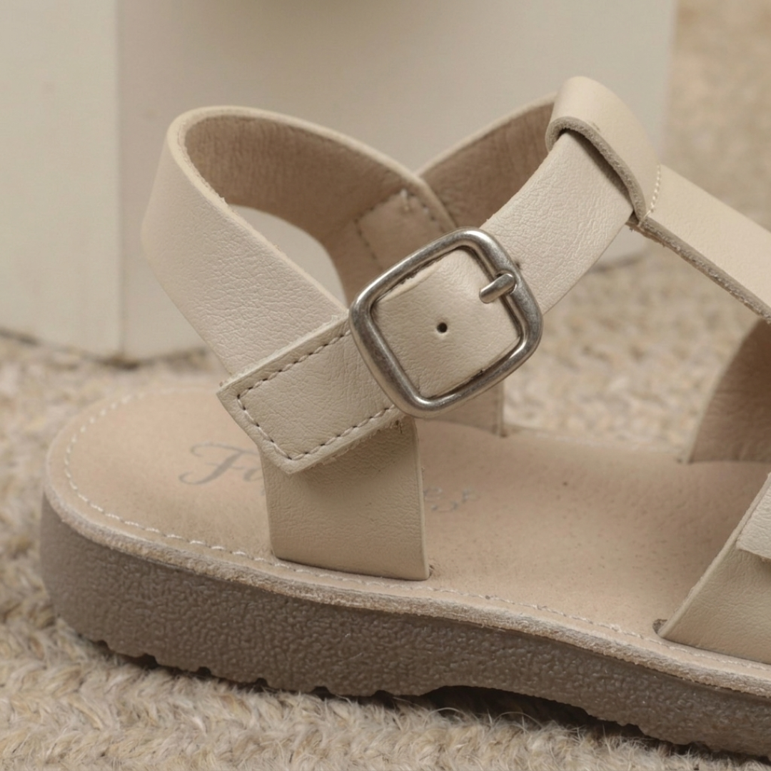 Kids Classic Buckle Strap Sandals – Lightweight Summer Comfort Sandals for  Girls