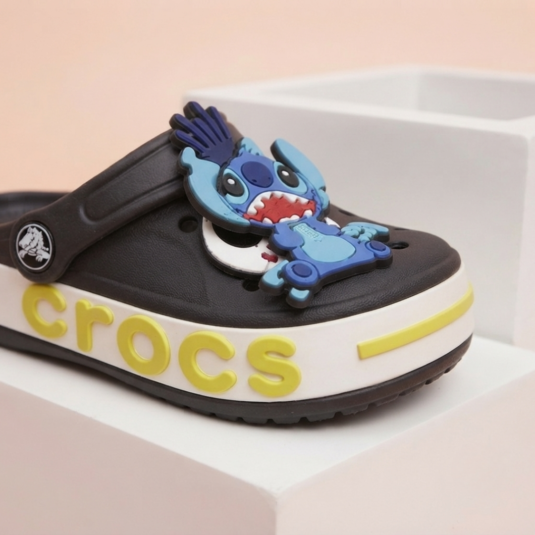 Unisex Kids Cartoon Charm Clogs – Lightweight, Comfortable Slip-On Sandals