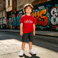 Urban Street Style Boys Set – Red T-Shirt & Cargo Shorts