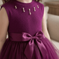 Elegant Berry Tulle Party Dress for Girls