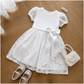 Ensemble Robe de Princesse Élégante en Dentelle Blanche pour Filles ✨