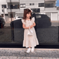 Ensemble de tenue d'été 2026 pour enfants, chemise rayée en coton, short et robe, vêtements doux et respirants pour garçons et filles
