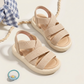 Girls’ Stretch Cross-Strap Sandals – Lightweight Everyday Comfort