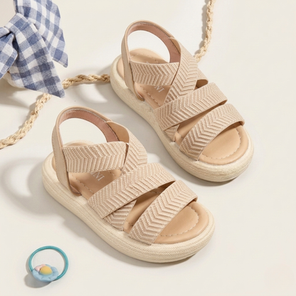 Sandales croisées extensibles pour fille – Confort léger au quotidien