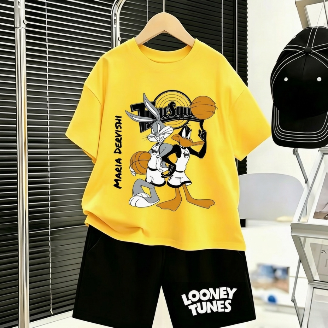 Ensemble d'été 2 pièces Looney Tunes Basketball pour enfants