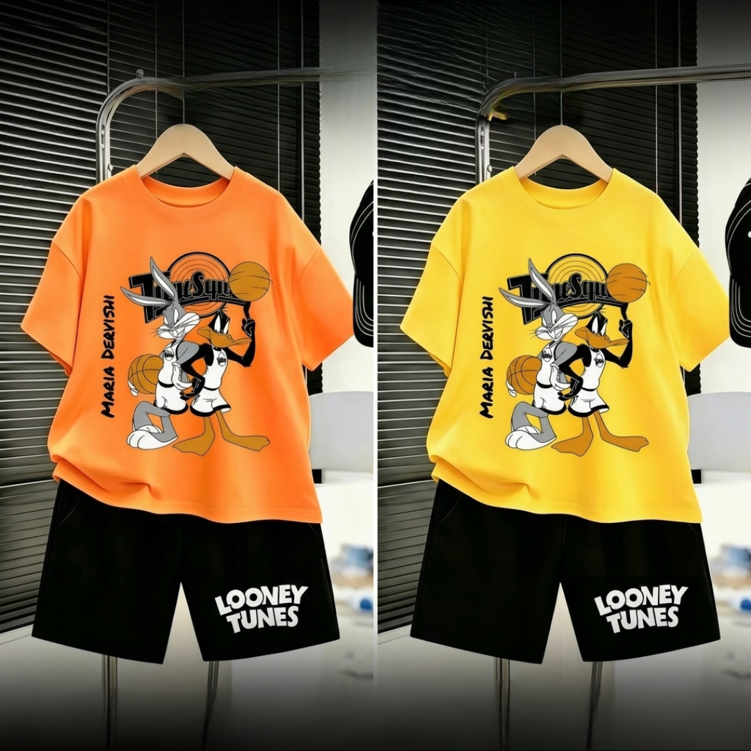 Ensemble d'été 2 pièces Looney Tunes Basketball pour enfants