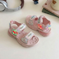 Girls LED Light-Up Sports Sandals – Cute Cartoon Heart Design | Lightweight, Soft & Adjustable Summer Sandals