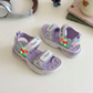 Girls LED Light-Up Sports Sandals – Cute Cartoon Heart Design | Lightweight, Soft & Adjustable Summer Sandals