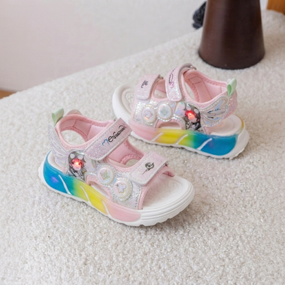 Kids LED Light-Up Rainbow Sport Sandals – Lightweight, Soft & Comfortable Summer Sandals