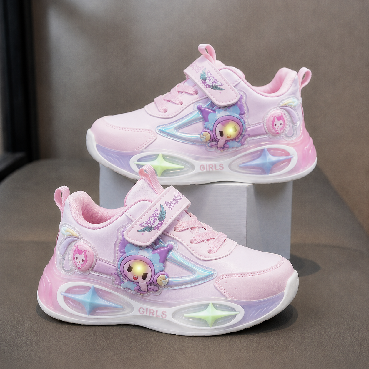 ✨ Baskets lumineuses pour filles avec une touche de magie !