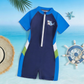 Kids Shark Swim Suit – One-Piece UV Protection Swimwear