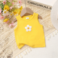 Sunny Daisy Girls Set – Sleeveless Top & Floral Denim Pants