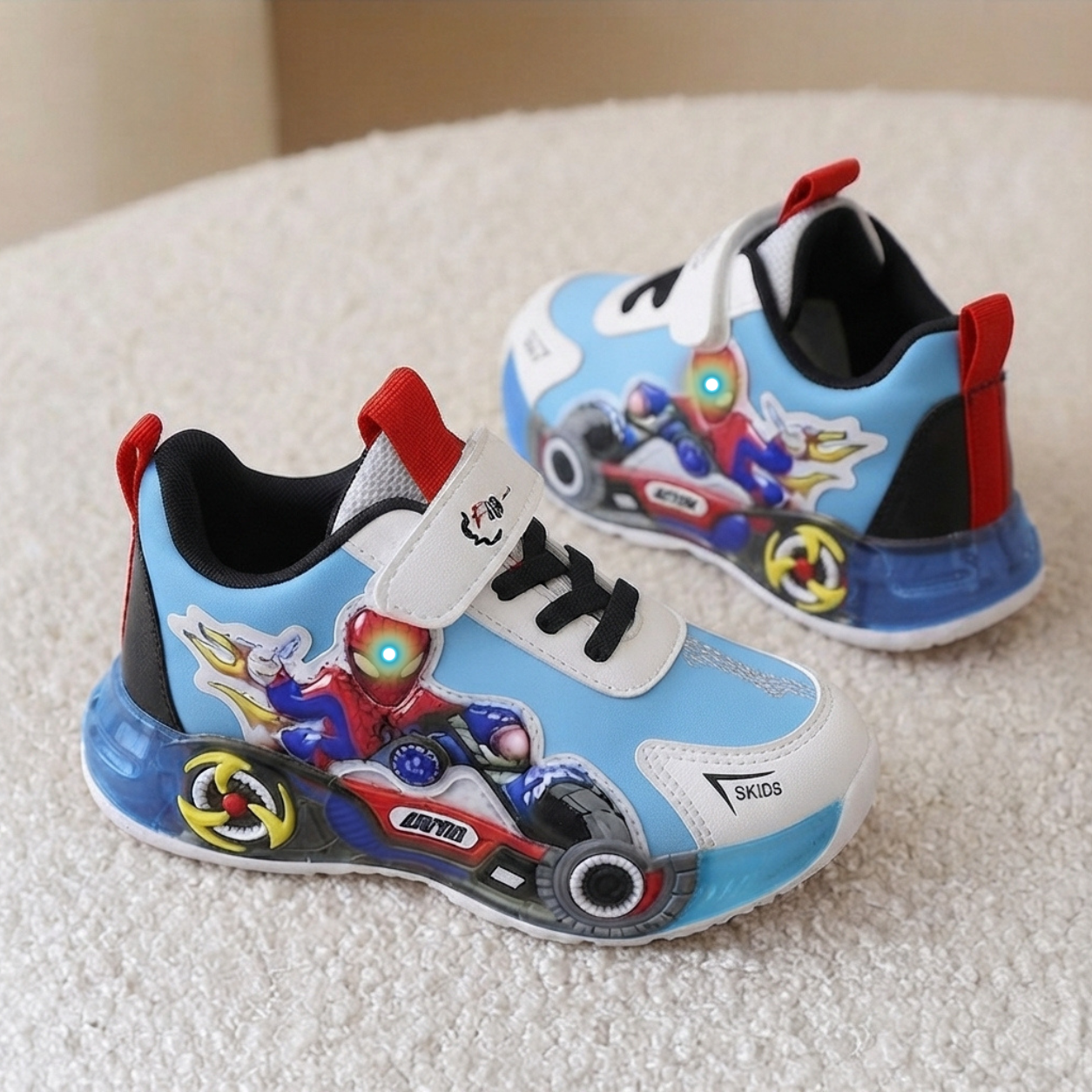 Baskets lumineuses Spider-Man pour enfants