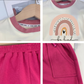 Unisex “Be Kind” Rainbow Summer Shorts Set – Kids Matching Tee & Pocket Shorts Outfit