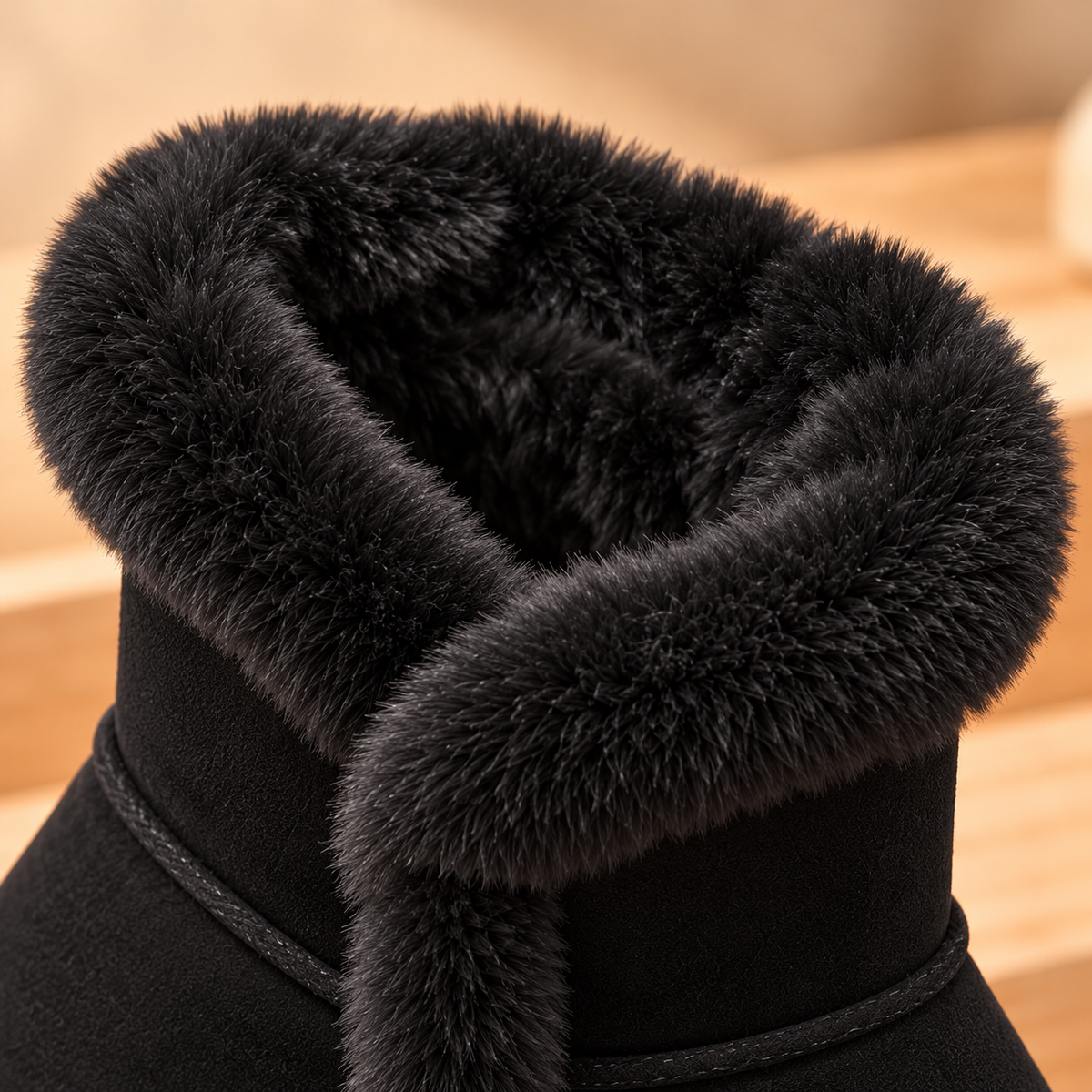 Girls Winter Boots Kids Warm Faux Fur Ankle Boots Soft Suede Non-Slip Sole Cute Casual Shoes for Children