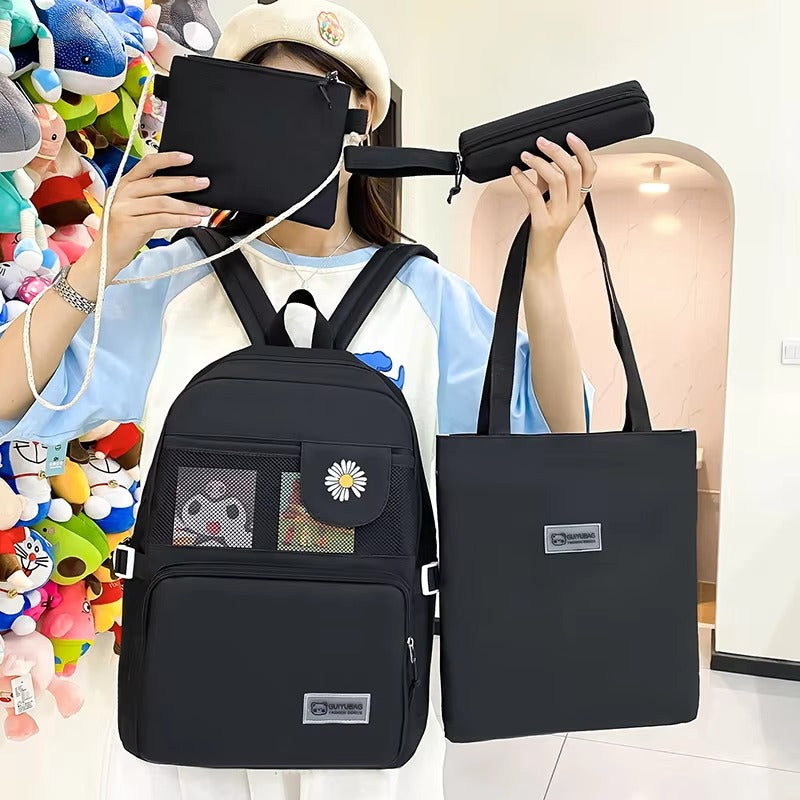 Ensemble de 4 sacs d'école multifonctionnels pour filles