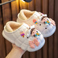 "Waterproof and Soft Kids Slippers - Breathable Cotton House Shoes, Cartoon Design, Winter"