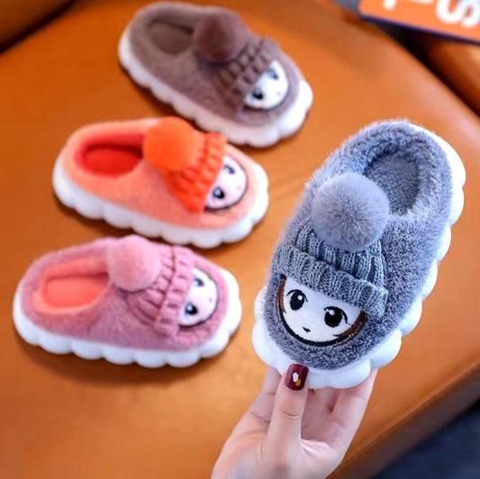 "Chaussons d'hiver chauds à motifs de dessins animés pour enfants - Confort et plaisir à chaque pas !"