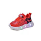 Chaussures pour enfants SpidSuffolk - Design en maille tendance inspiré des super-héros et de la lumière LED