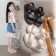 Girls' sandals with a modern design and a luxurious touch