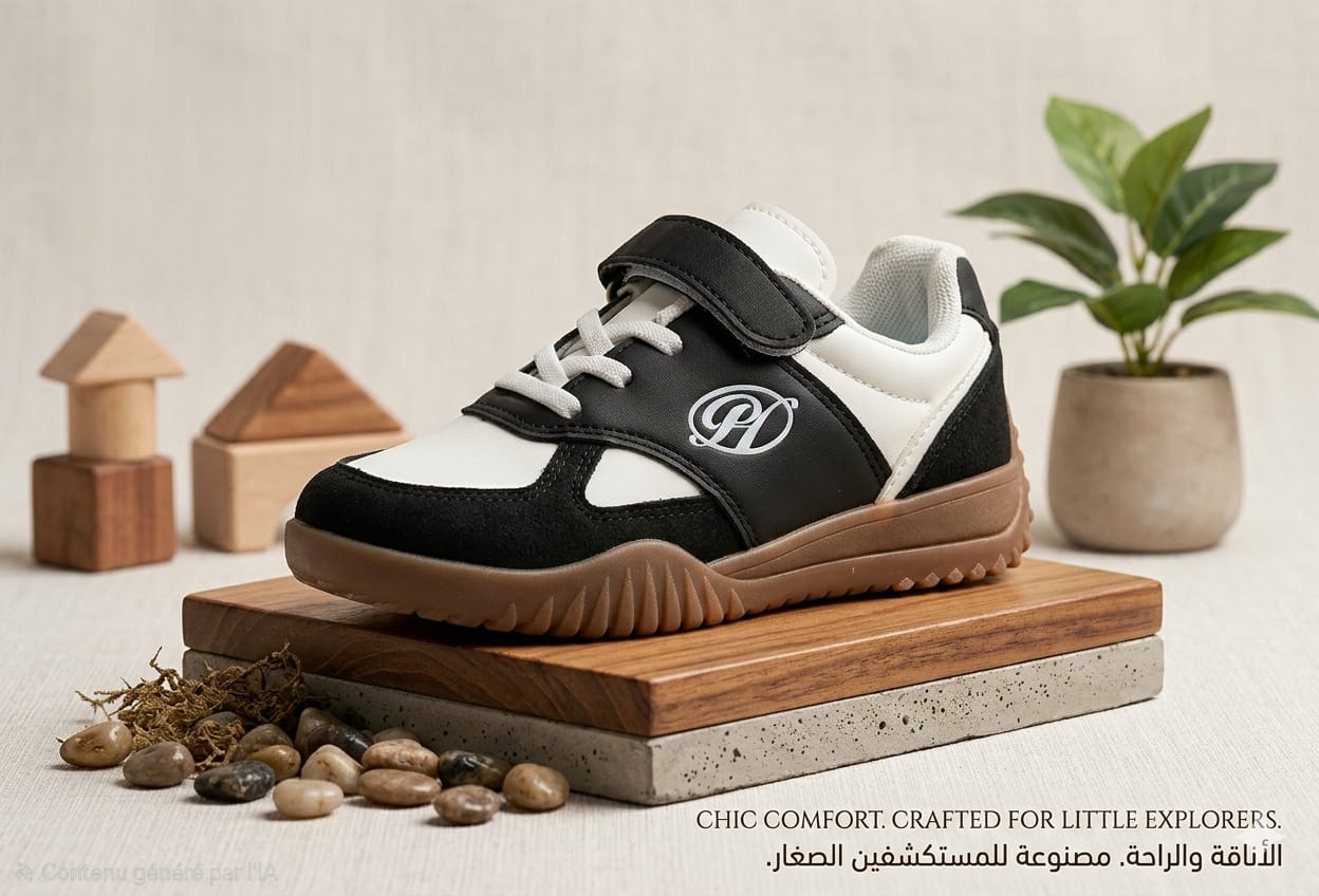 Kids Sports Shoes with Velcro Strap – Comfortable Anti-Slip Casual Sneakers for Boys & Girls