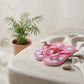 Girls' Floral Platform Flip Flops – Lightweight Summer Beach Slippers