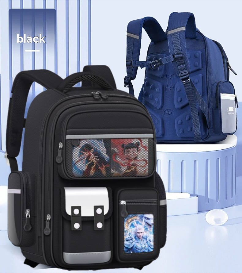 Nouveau sac à dos d'école pour enfants avec soulagement de la colonne vertébrale 2024 pour garçons et filles