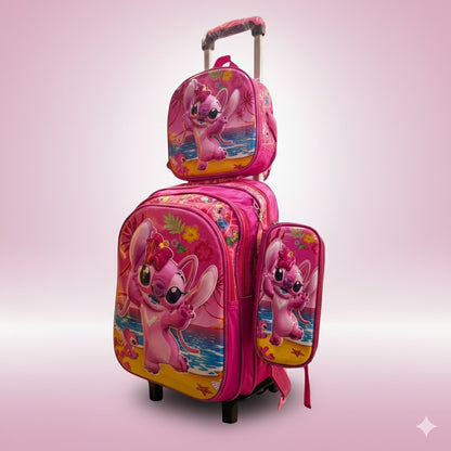 Kids 3 Pcs School Bag Combo (Backpack + Lunch Bag + Pencil Case)