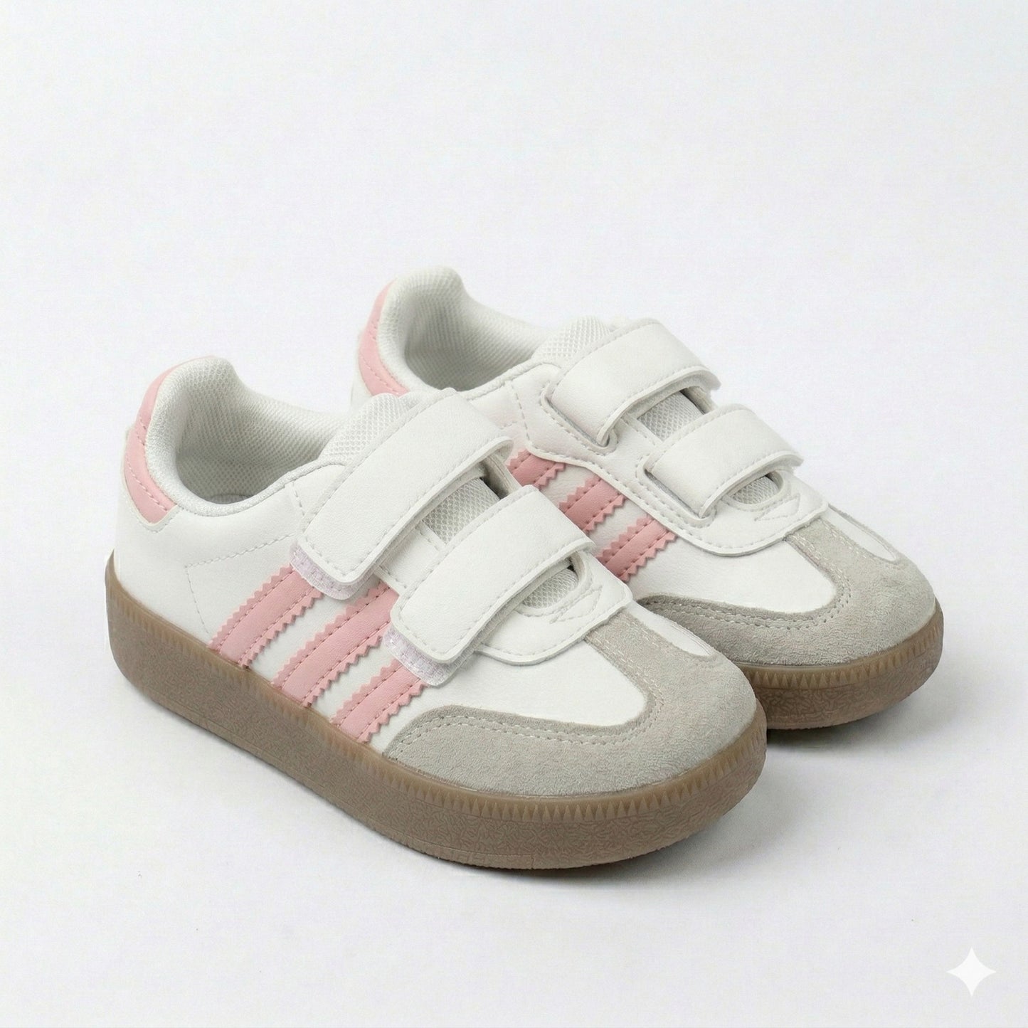 Unisex Kids Casual Sneakers with Velcro Straps – Non-Slip Everyday Shoes