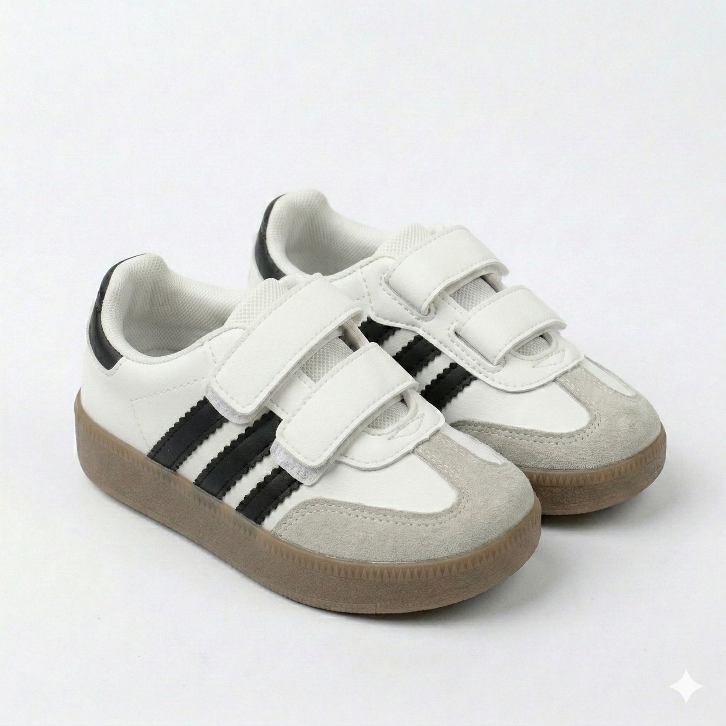 Unisex Kids Casual Sneakers with Velcro Straps – Non-Slip Everyday Shoes
