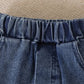 Ensemble élégant haut à nœud rouge et jean en denim pour petites filles – Tenue stylée pour enfant