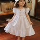 Ensemble de tenue d'été 2026 pour enfants, chemise rayée en coton, short et robe, vêtements doux et respirants pour garçons et filles