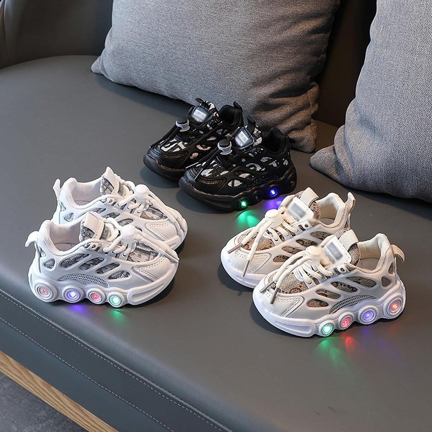 Kids Lightweight Chunky Sneakers – Breathable Casual Sports Shoes for Boys & Girls