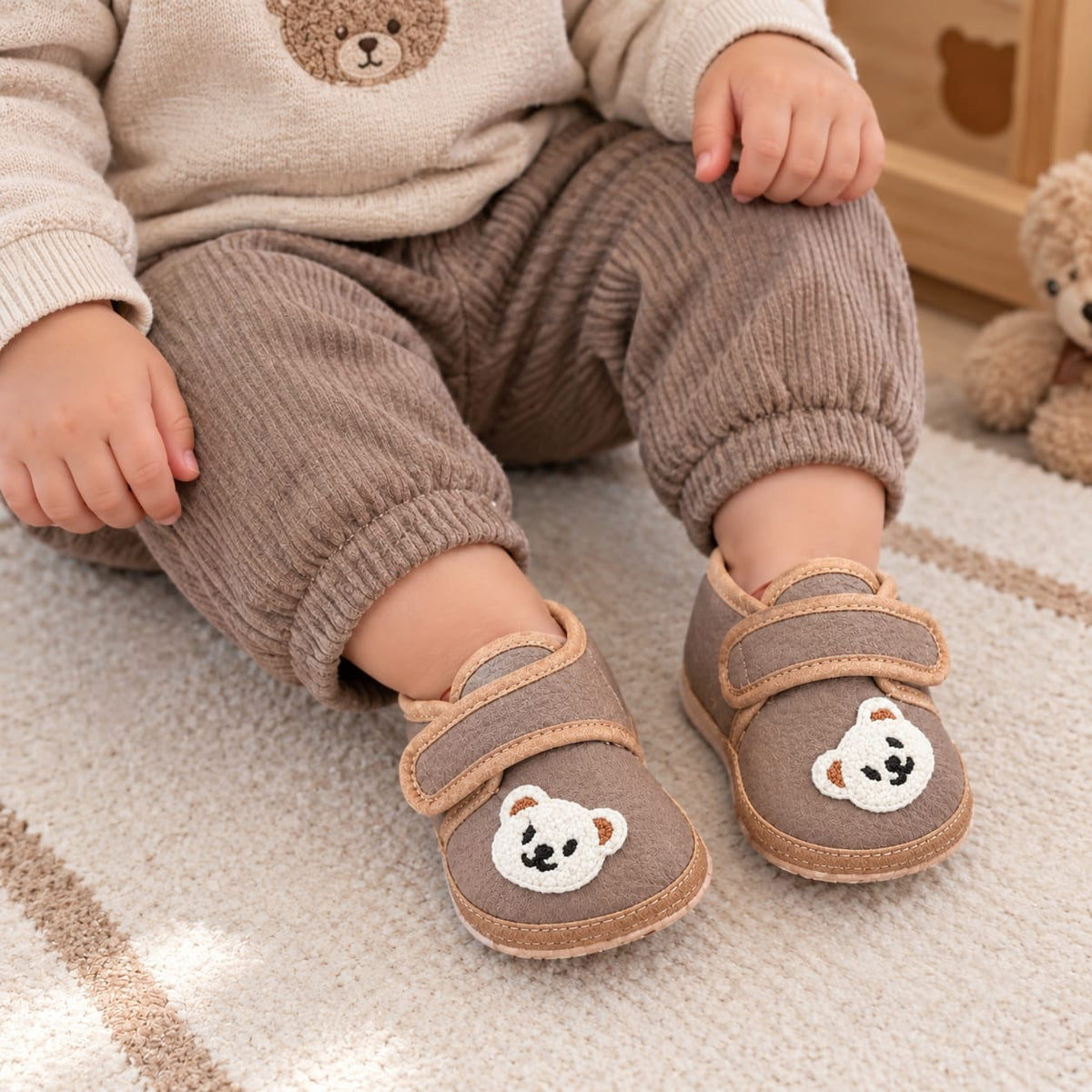 Chaussures pour enfants Cozy Bear – Douces, mignonnes et confortables pour les petits pieds