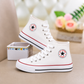 Kids’ Classic High-Top Lace-Up Sneakers in Black and White with Star Patch Details, Contrast Trim, and Timeless Everyday Style for Boys and Girls