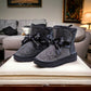 Super Cozy Girls' Snow Boots: Shining Pink & Silver, Faux Fur Lined, Non-Slip Ankle Mid Calf Booties - IRRAKIDS