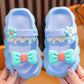 Cute girls summer slippers with bowknot. - IRRAKIDS