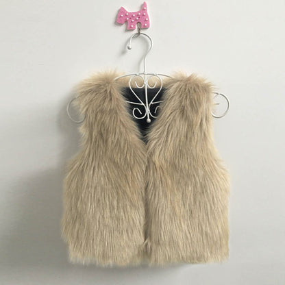 Stylish & Warm: 2024 Children's Autumn-Winter Fur Vest