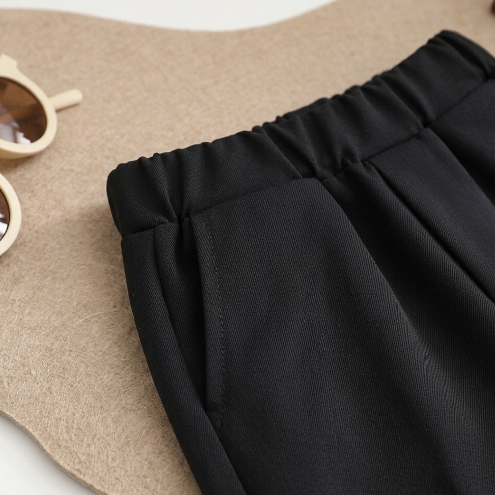 Elegant Kids Formal Outfit Set – Shirt, Vest, Bow Tie & Pants