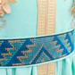 Robe brodée luxueuse pour fille – Détails dorés pour les occasions spéciales