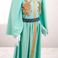 Robe brodée luxueuse pour fille – Détails dorés pour les occasions spéciales