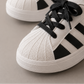 Kids Classic Stripe Sneakers – Lightweight Casual Sports Shoes with Hook & Loop Strap