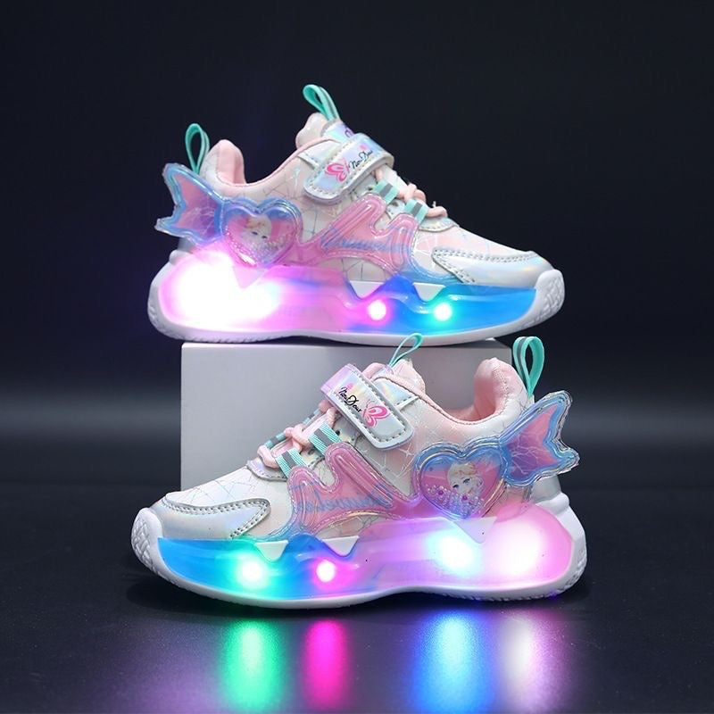 Chaussures de sport LED inspirées d'Elsa pour les enfants !