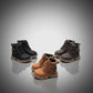 Boys’ rugged lace-up ankle boots with side zipper — Product image: 