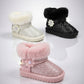 Girls' Glitter Faux-Fur Ankle Boots — Product image: 