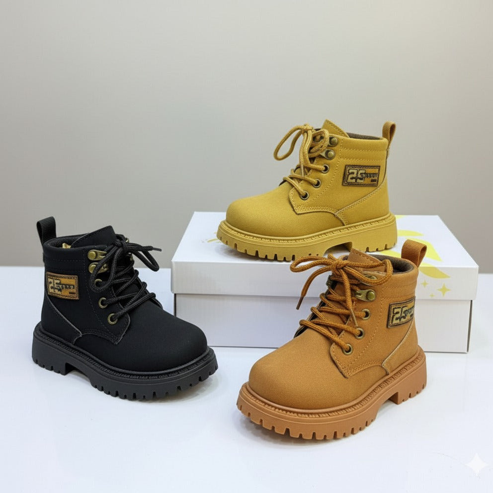 Boys' Lace-Up Ankle Work Boots — Product image: 