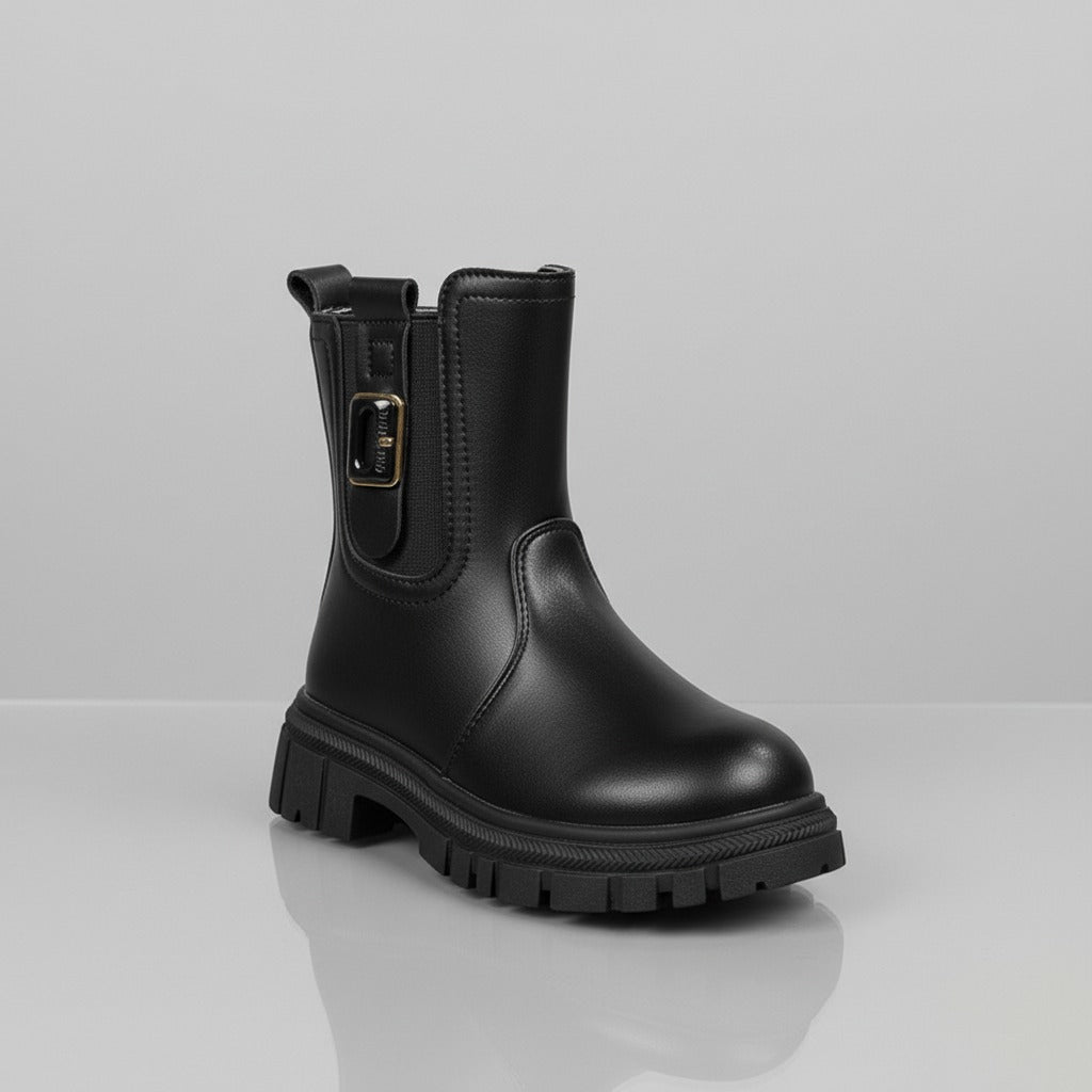 Girls' chunky lug-sole ankle boots — Product image: 